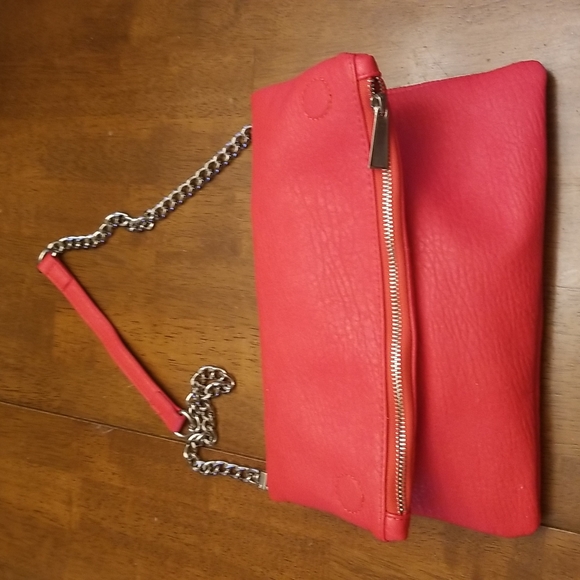 Express reddish bag with silver chain - Picture 8 of 8